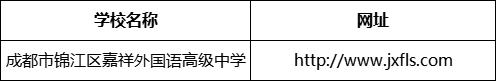 成都市錦江區(qū)嘉祥外國語高級中學(xué)網(wǎng)址是什么？