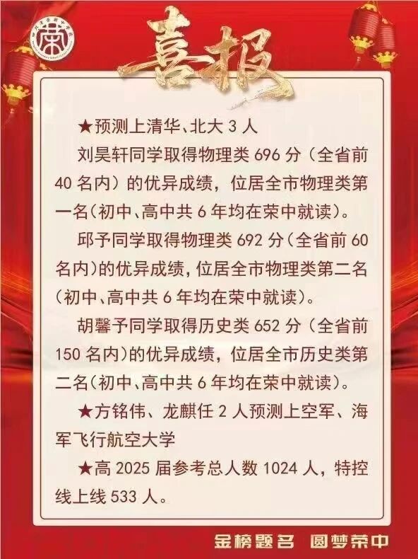 2026年自貢市四川省榮縣中學(xué)校升學(xué)率怎么樣？