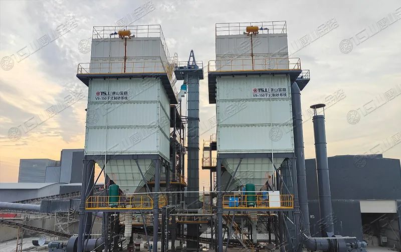 新項目投產(chǎn)！浙江寧波水洗改干法項目制砂樓調(diào)試出砂