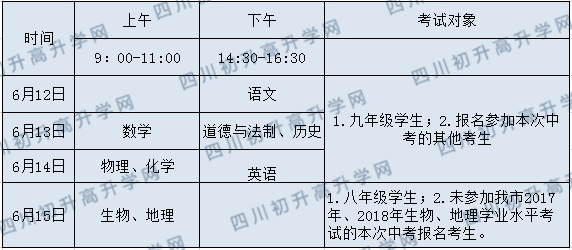 2020年廣安中考時(shí)間是多久，會(huì)改變嗎？