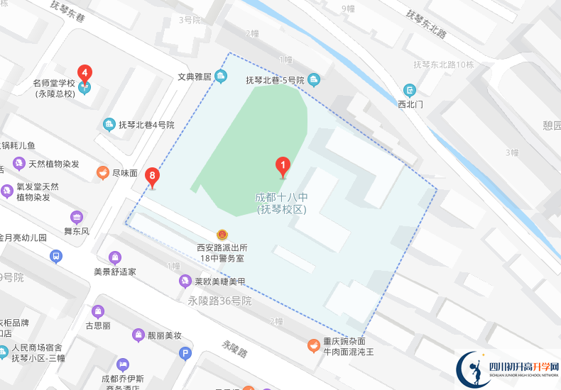 成都十八中學(xué)校地址在哪里？