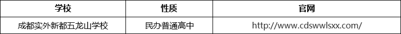 成都市成都實(shí)外新都五龍山學(xué)校官網(wǎng)、網(wǎng)址、官方網(wǎng)站