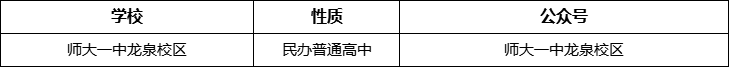成都市師大一中龍泉校區(qū)官網(wǎng)、網(wǎng)址、官方網(wǎng)站